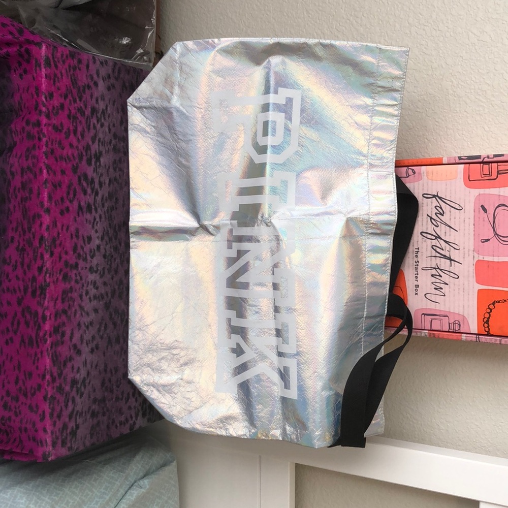 Large VS PINK tote bag
